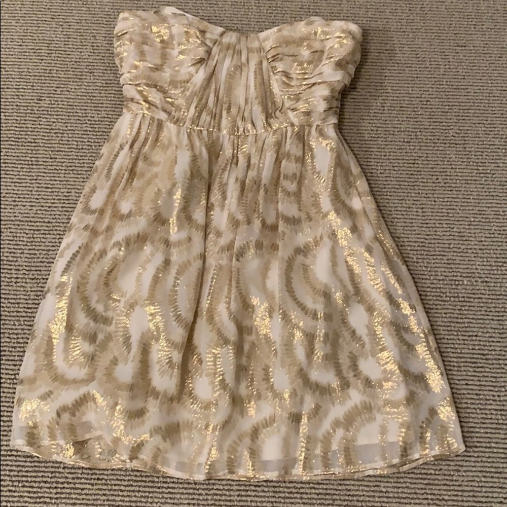 Worn once metallic shoshanna short cocktail dress!